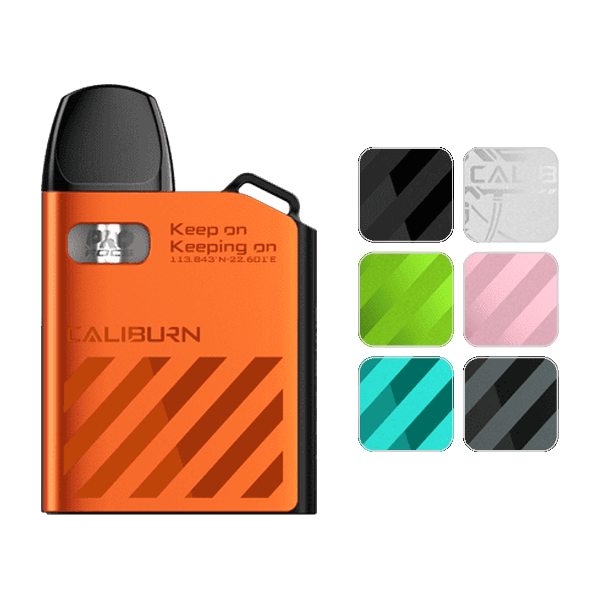 Uwell Caliburn AK2 Pod Kit with colour swatches