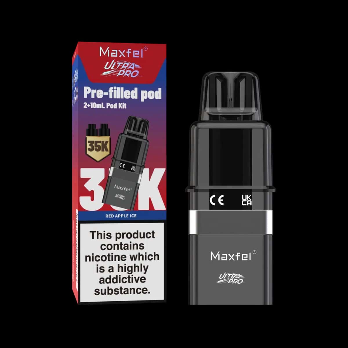 Maxfel Ultra Pro Prefilled Pod-Red Apple Ice