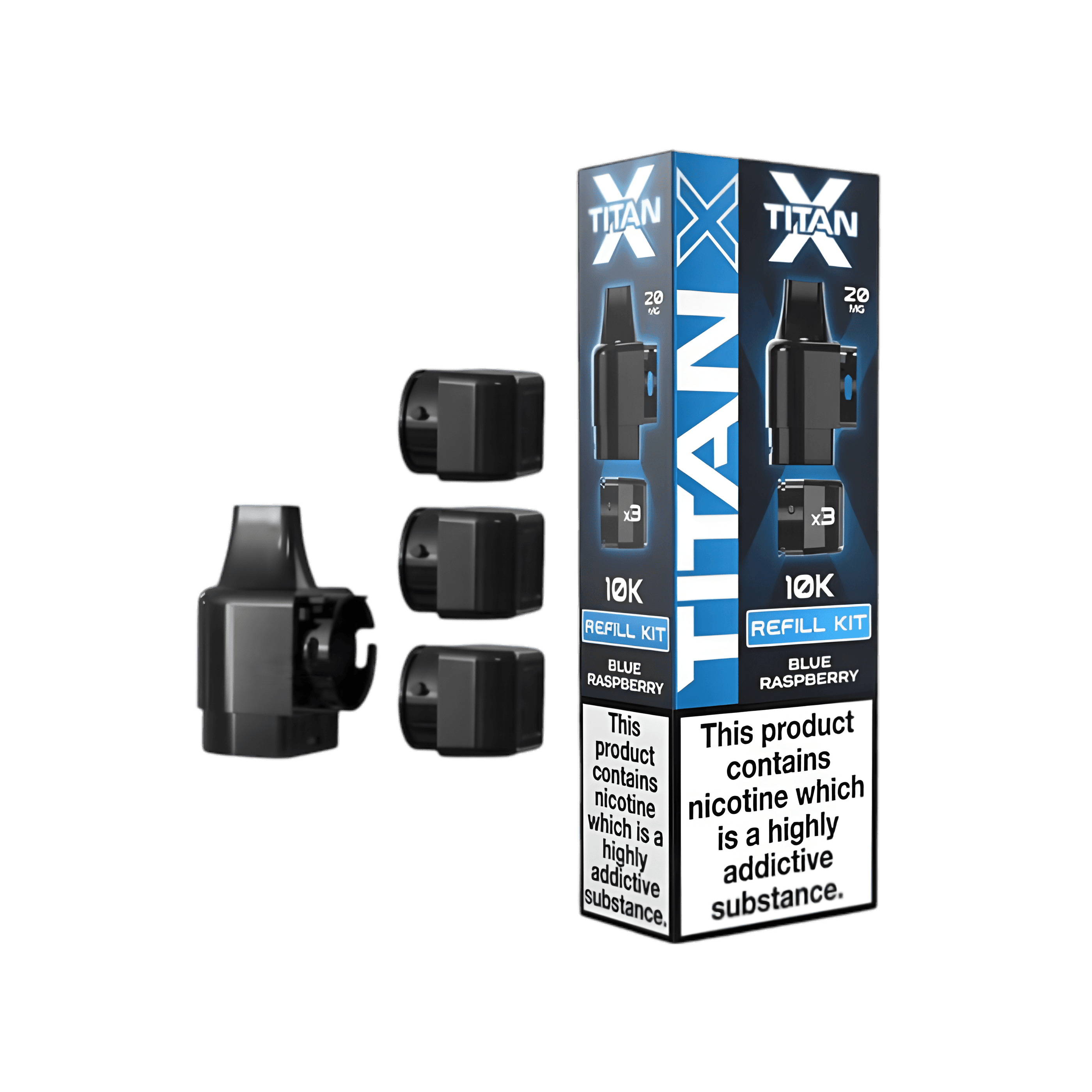 Titan X 10K Prefilled Pods - Blue Raspberry