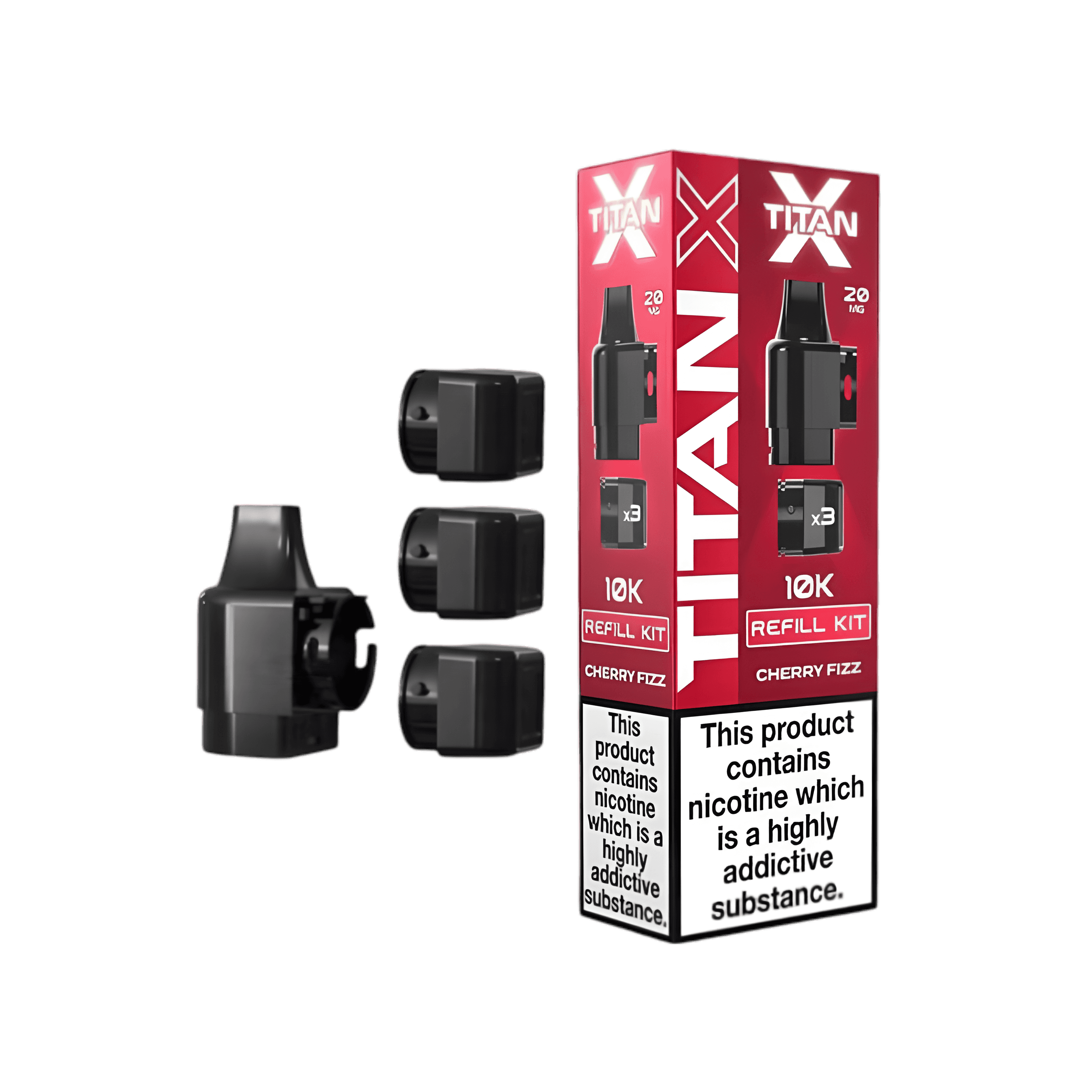 Titan X 10K Prefilled Pods - Cherry Fizz