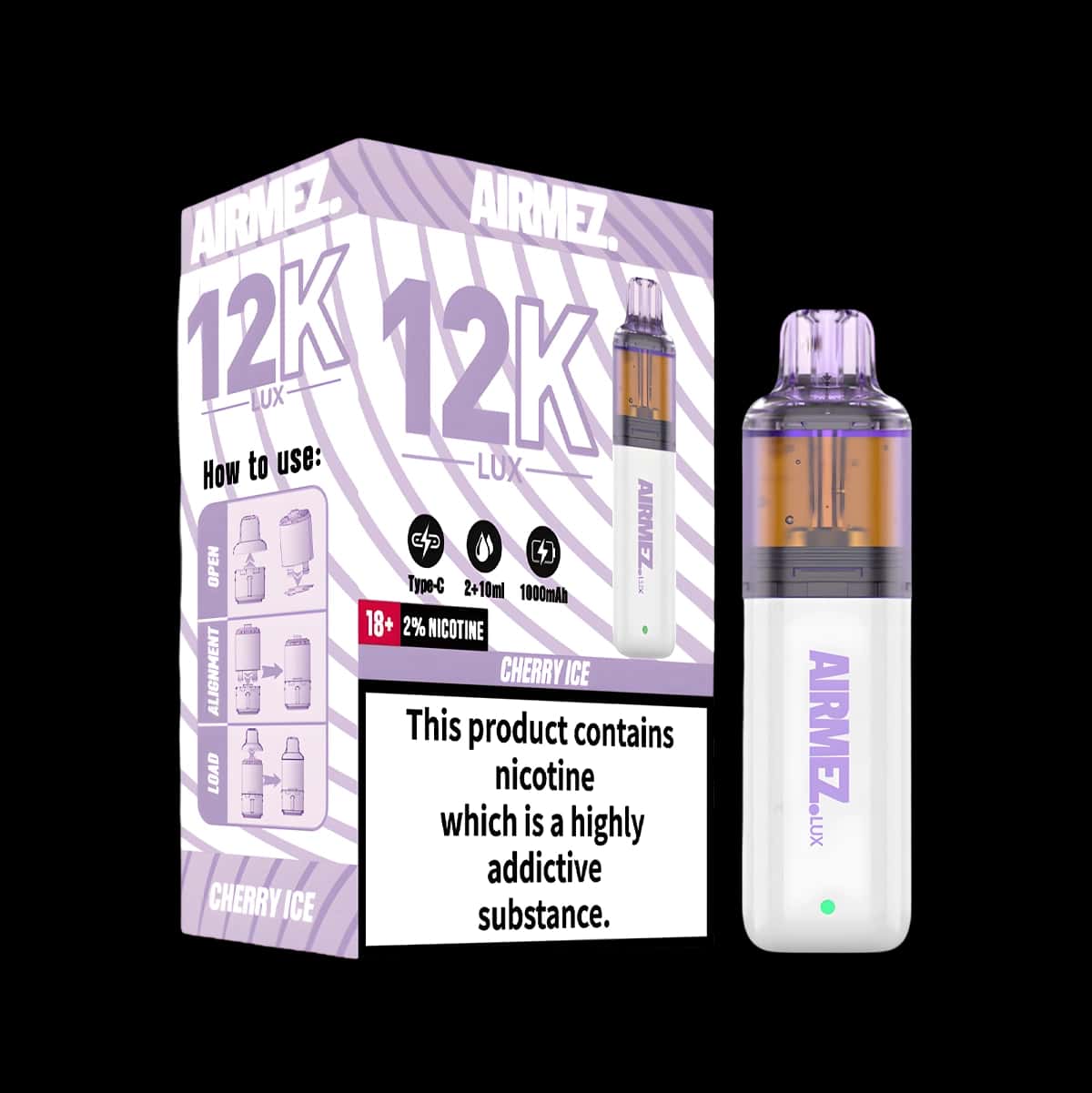 Airmez 12k Prefilled Vape Kit - Cherry Ice