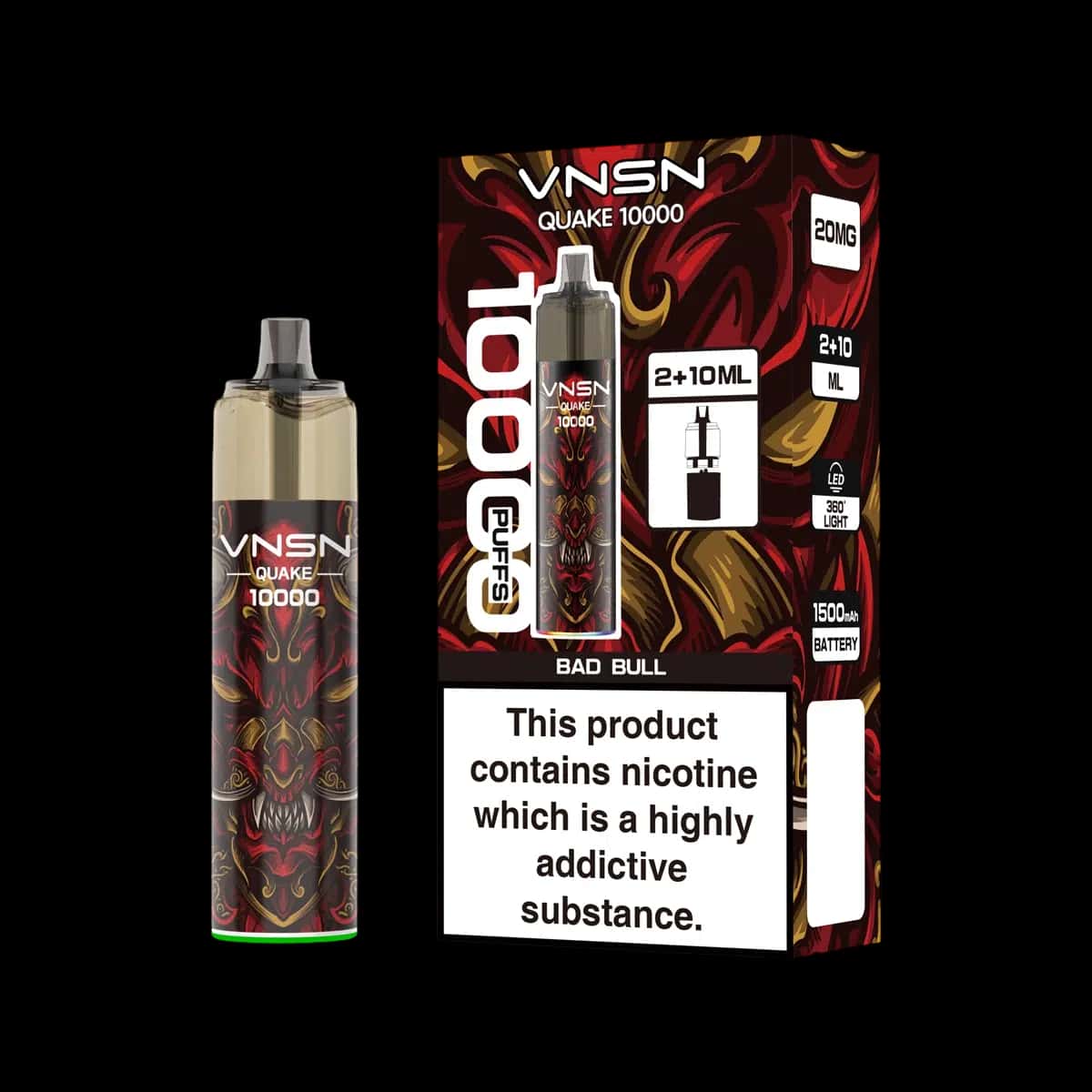 Bad Bull-VNSN Quake 10K Vape Kit