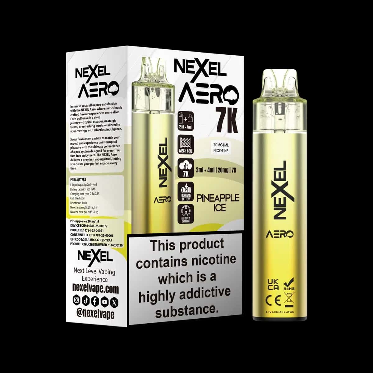 Pineapple Ice-Nexel Aero 7K Vape Kit