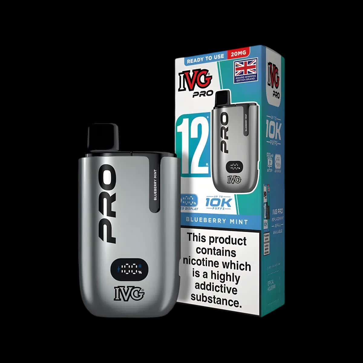 Blueberry Mint-IVG Pro 12 Vape Kit