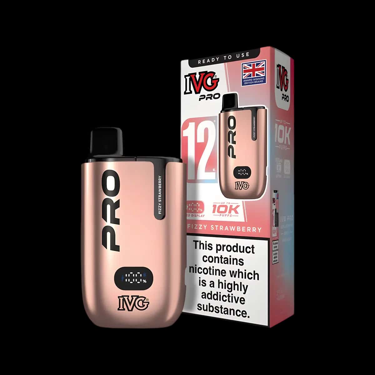 Fizzy Strawberry-IVG Pro 12 Vape Kit