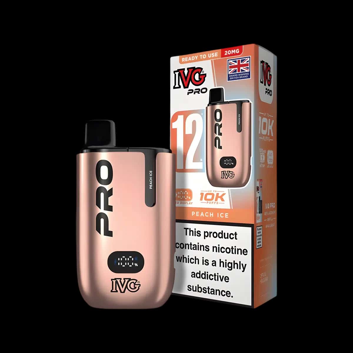 Peach Ice-IVG Pro 12 Vape Kit