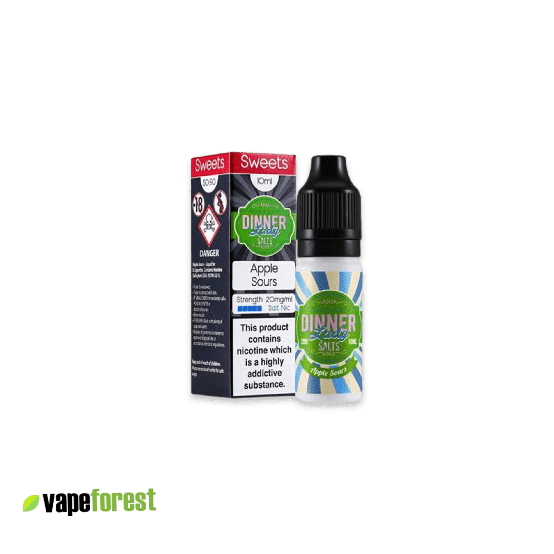 Dinner Lady   Nic Salts E-Liquid   Apple Sours - E-Liquids