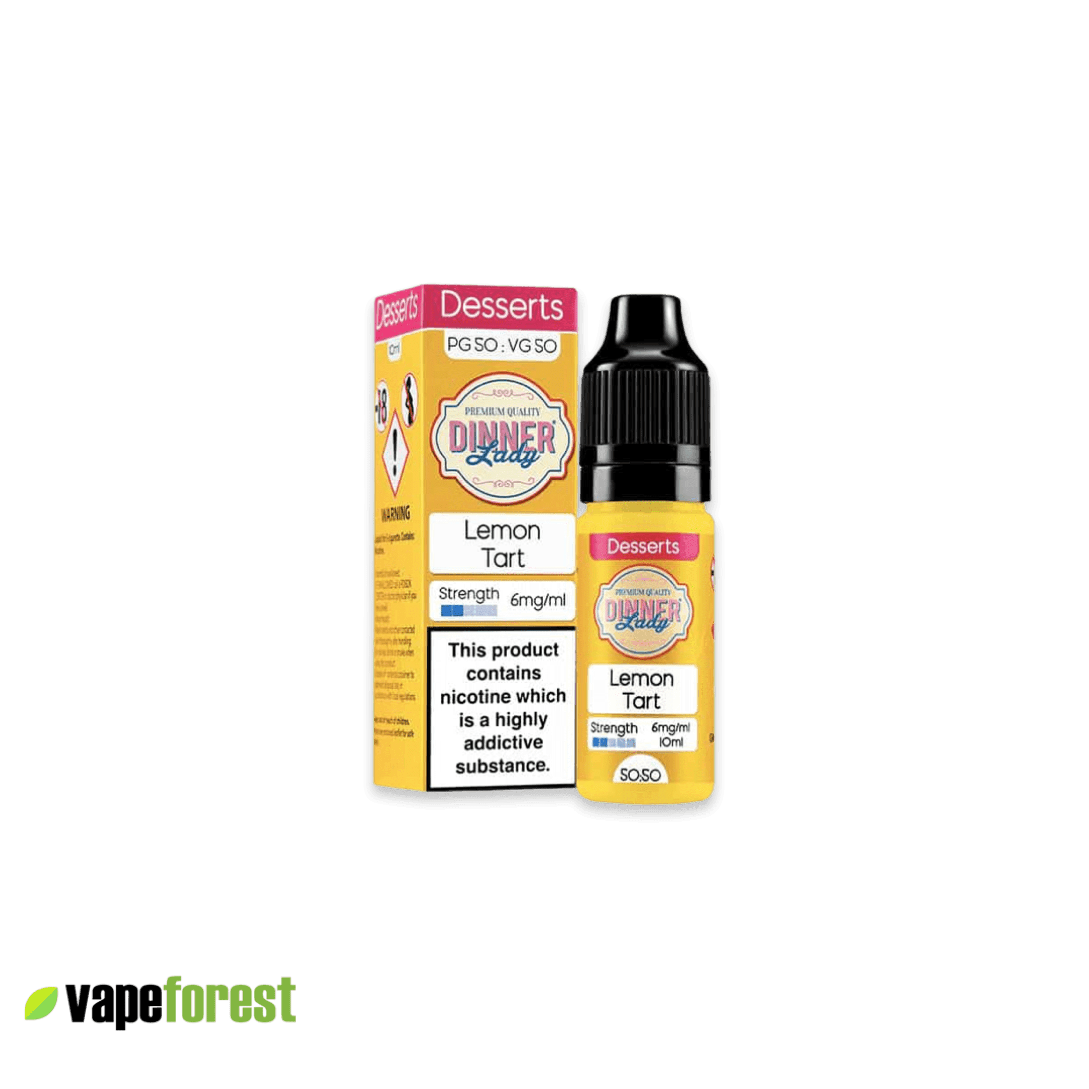 Dinner Lady   50 50 E-Liquid   Lemon Tart - E-Liquids