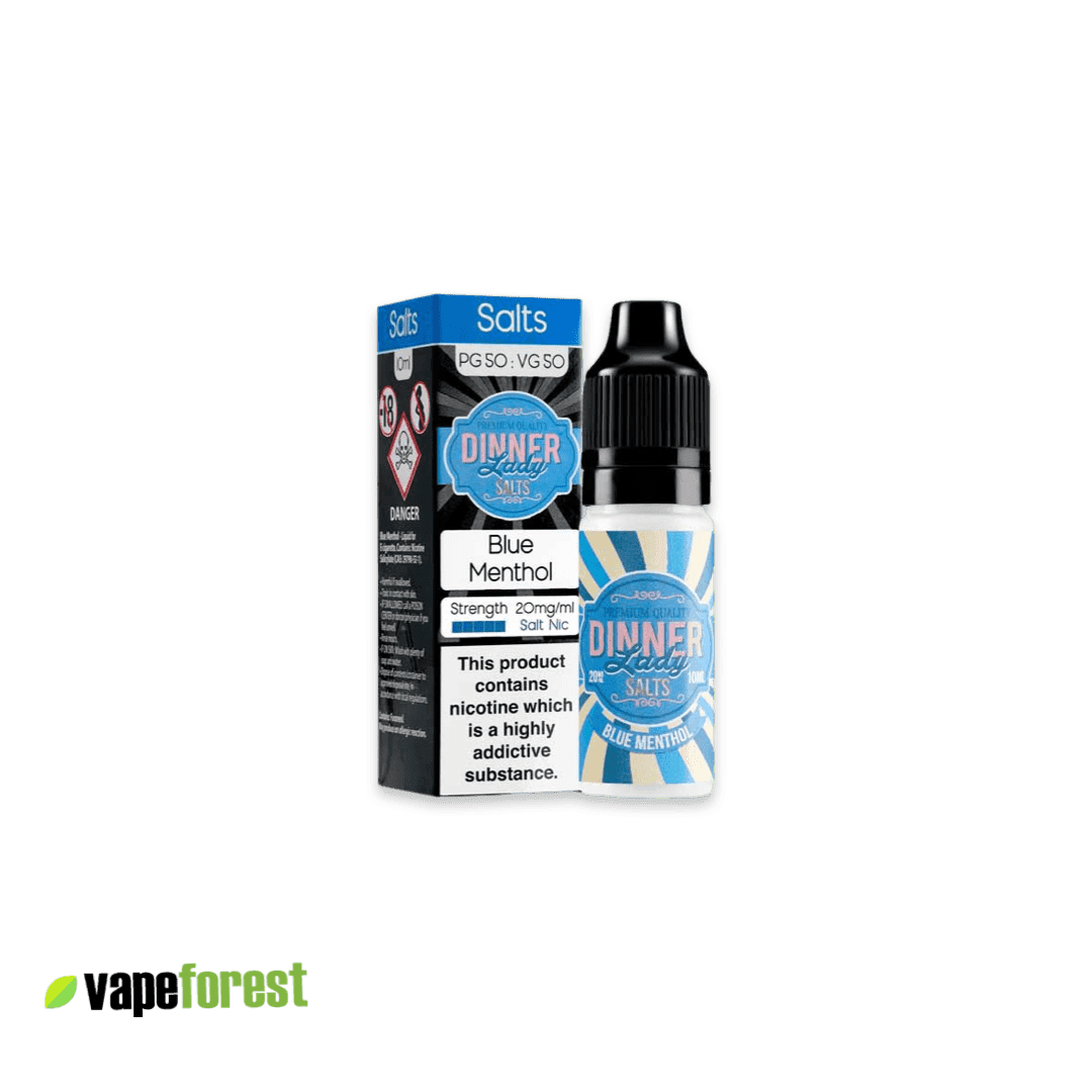 Dinner Lady   Nic Salts E-Liquid   Blue Menthol - E-Liquids