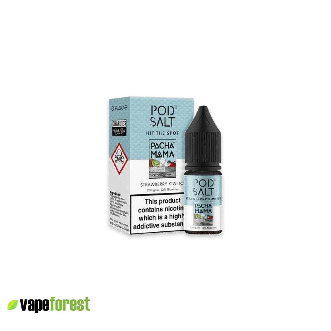 Pod Salt   Nic Salt E-Liquid   Strawberry Kiwi Ice - 10ml E-Liquid