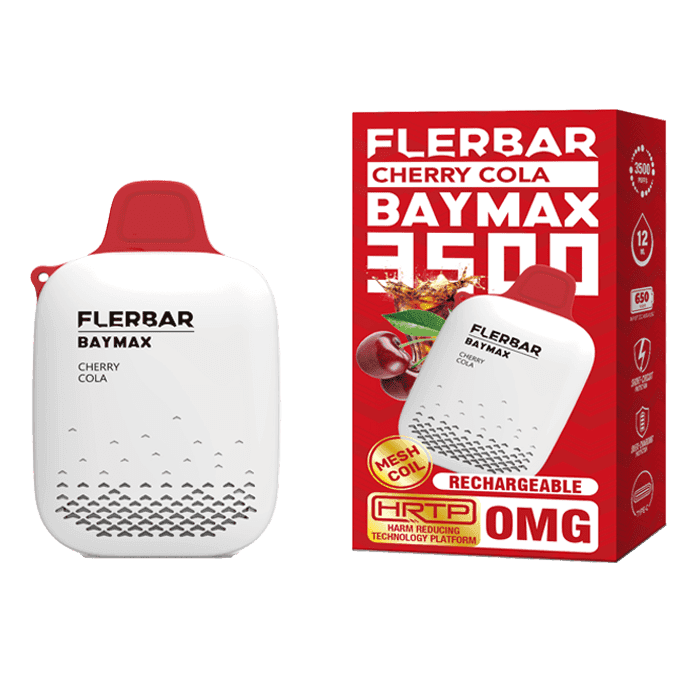 Flerbar Baymax 3500 Puffs   Disposable Vape - 3500 Puffs Disposable Vapes