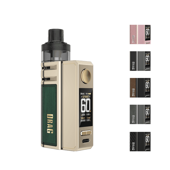 Voopoo Drag E60 Vape Kit 60W - Adjustable Airflow Pod Kits