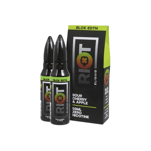 Sour Cherry   Apple by Riot Squad Black Edition - 100ml Shortfill E-liquid - 0mg E-Liquid