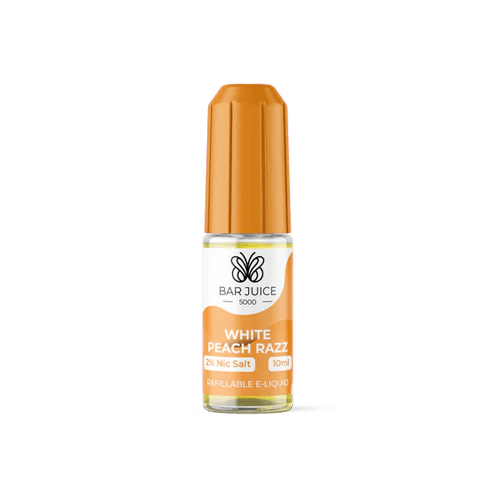 White Peach Razz Bar Juice 5000 - Nic Salt E Liquid - 10mg E-Liquid
