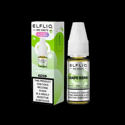 Grape Berry Elfliq by Elf Bar - 10ml Nic Salt E-liquid - 10mg E-Liquid