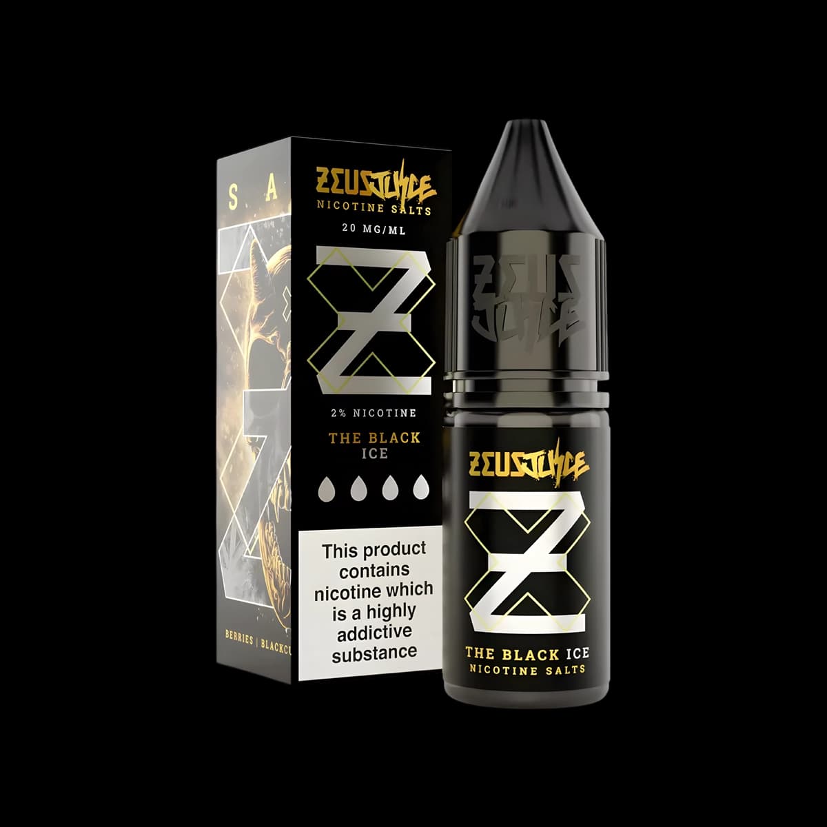 The Black Ice Nic Salt E-Liquid by Zeus Juice - 10mg E-Liquid