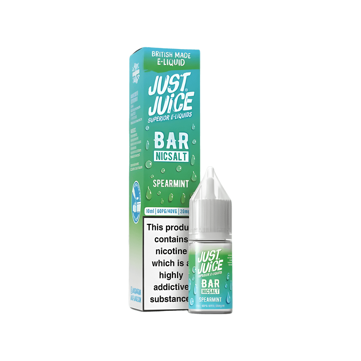 Spearmint Nic Salt E-Liquid by Just Juice Bar - 10ml E-Liquid