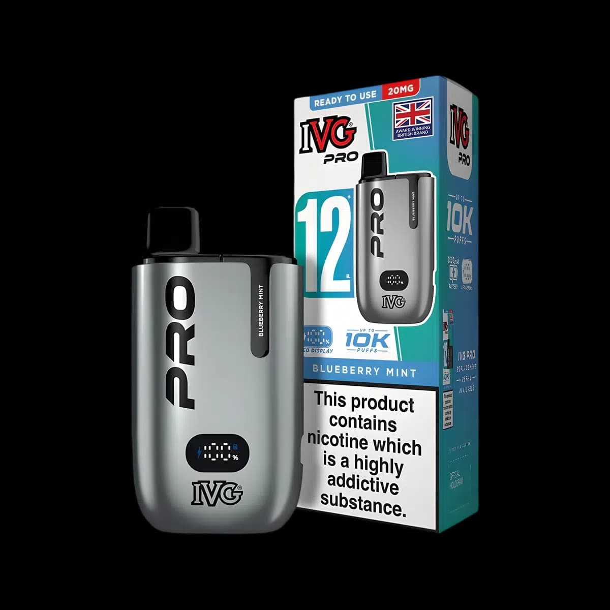 Blueberry Mint-IVG Pro 12 Vape Kit