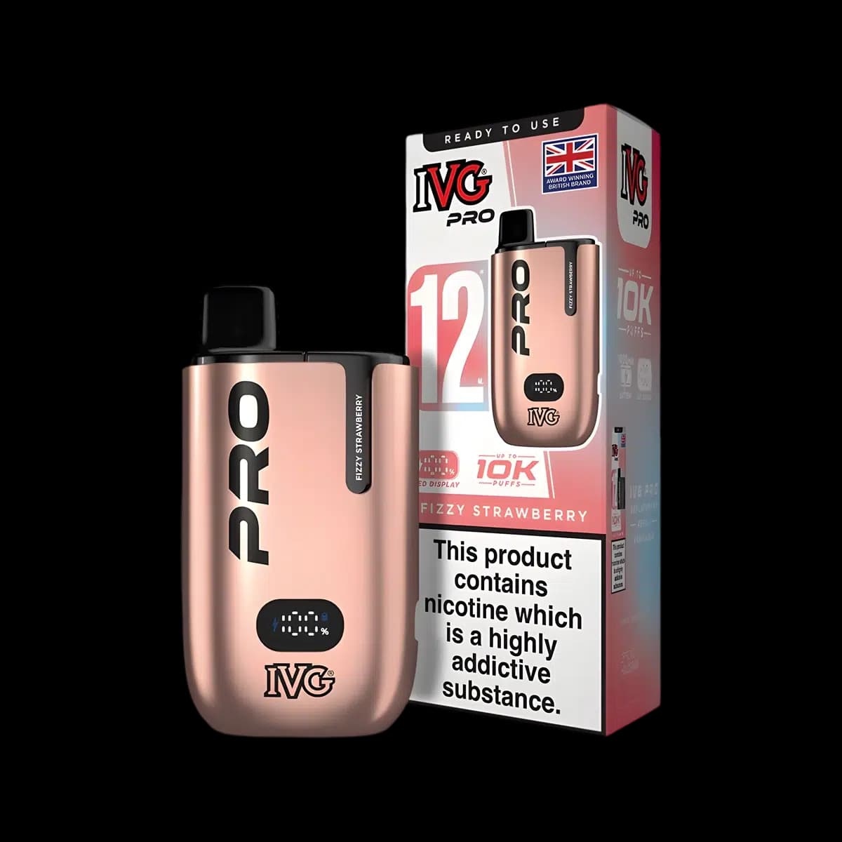 Fizzy Strawberry-IVG Pro 12 Vape Kit