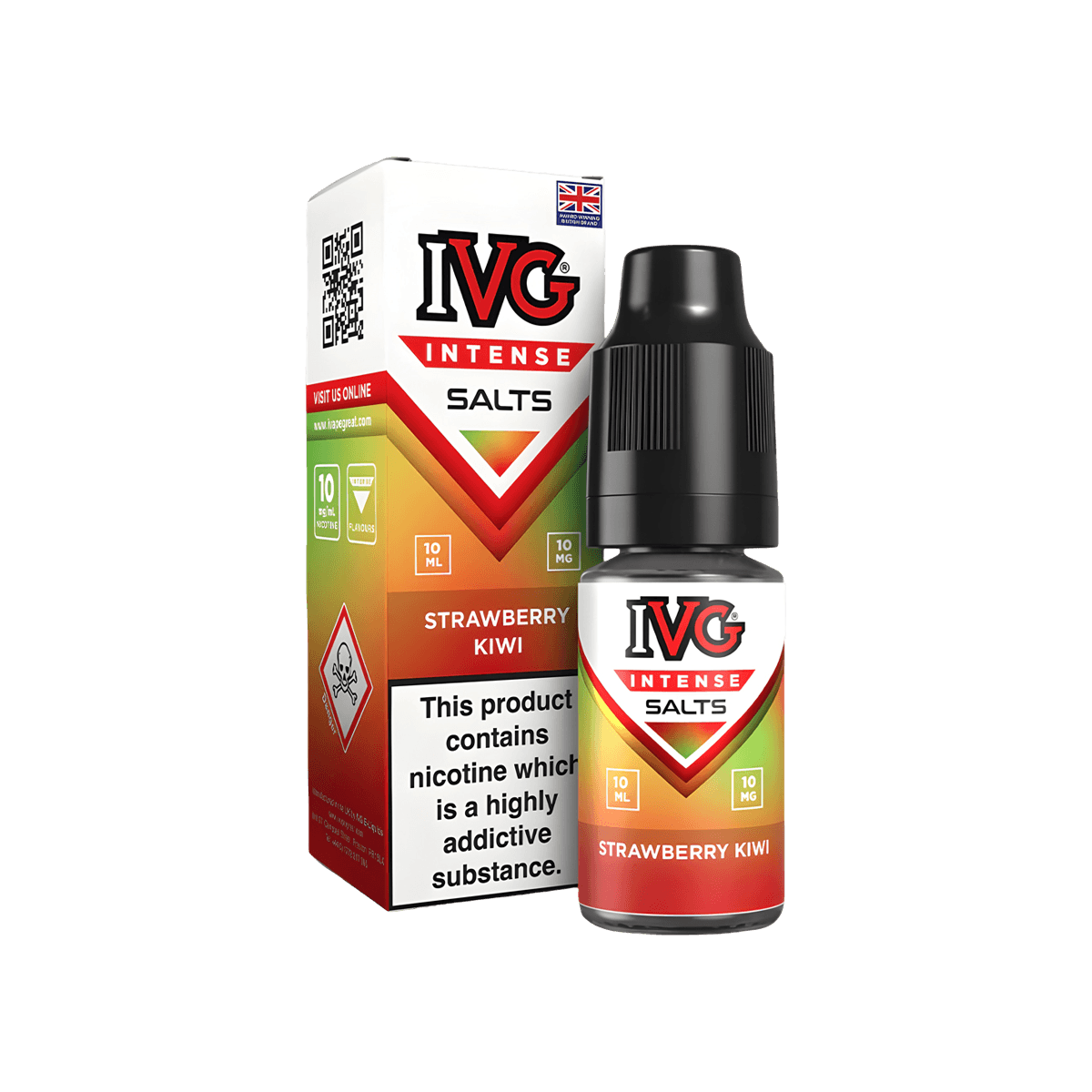 Strawberry Kiwi E-Liquid by IVG Intense Salts - 10mg E-Liquid