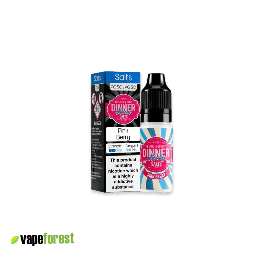 Dinner Lady   Nic Salts E-Liquid   Pink Berry - E-Liquids