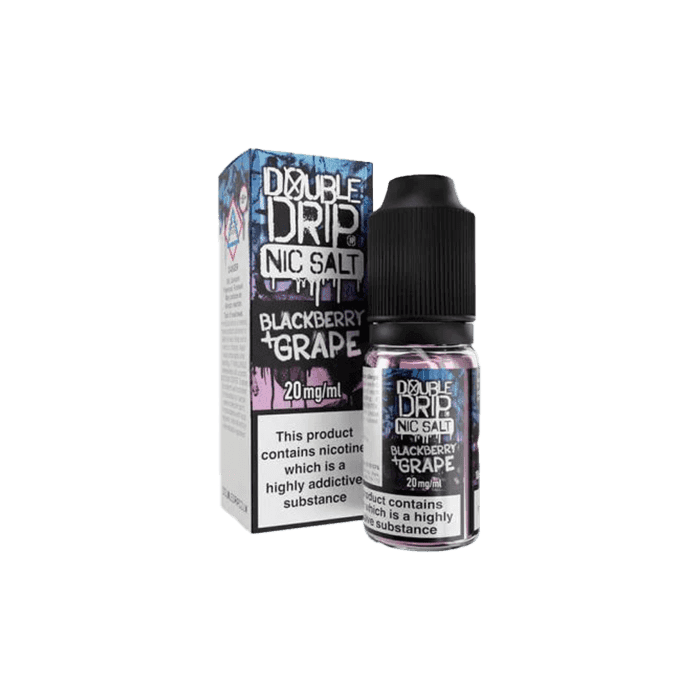 Blackberry and Grape by Double Drip  10ml Nic Salt E-liquid - E-Liquids