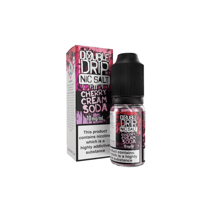 Cherry Cream Soda by Double Drip  10ml Nic Salt E-liquid - E-Liquids
