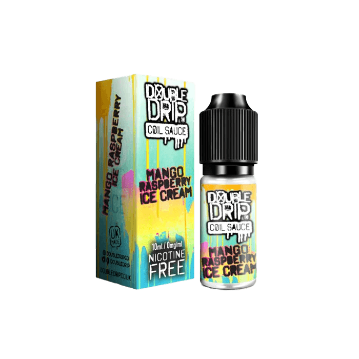 Mango Raspberry Ice Cream by Double Drip  10ml E-liquid - 0mg E-Liquid