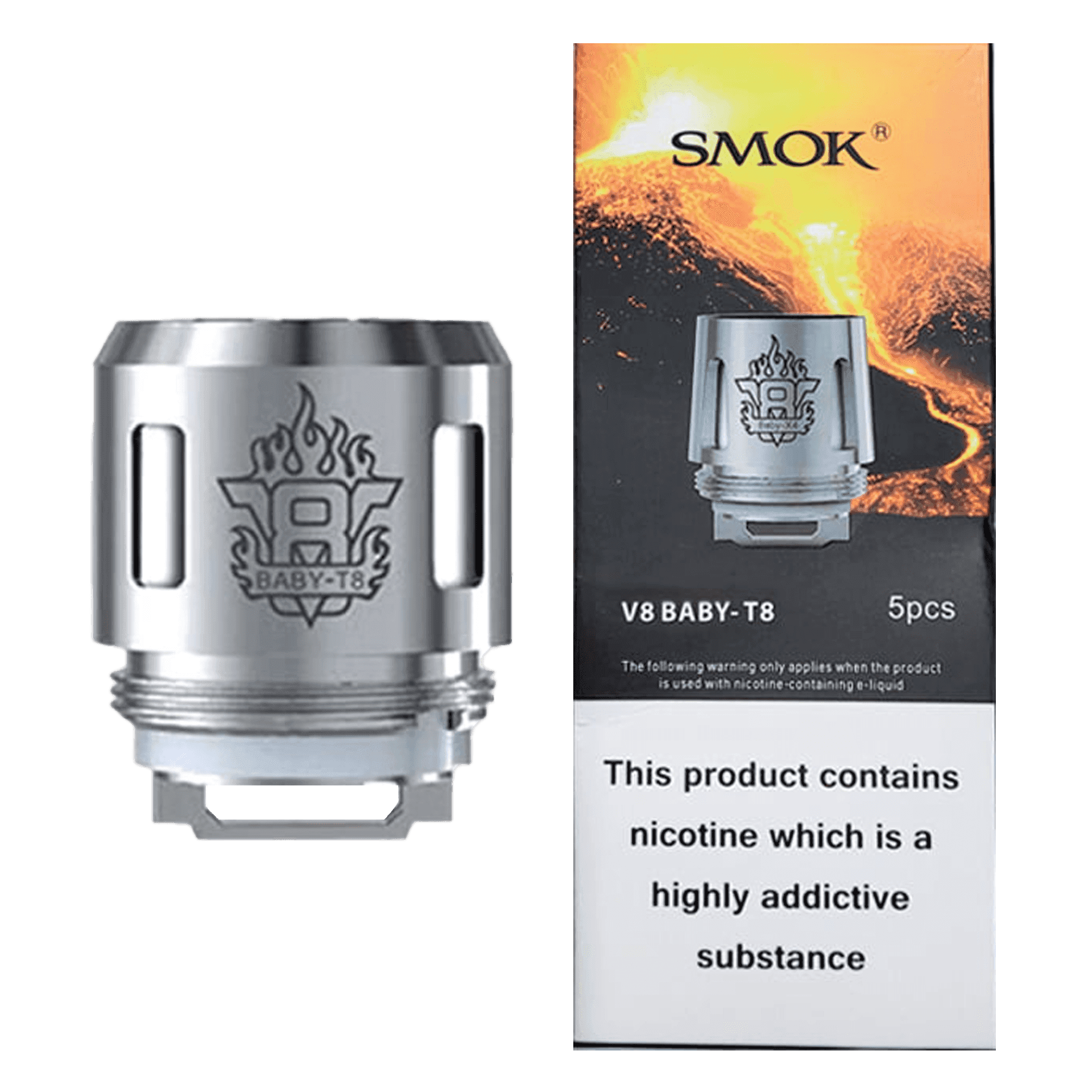 Smok V8 Baby T8 Replacement Coils - Pack of 5 - Coils