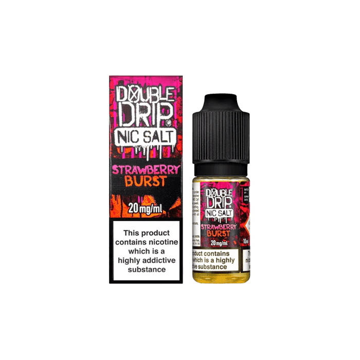 Strawberry Burst by Double Drip  10ml Nic Salt E-liquid - E-Liquids