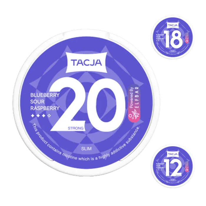Elf Bar TACJA Nicotine Pouches – Bluberry Sour Raspberry Main
