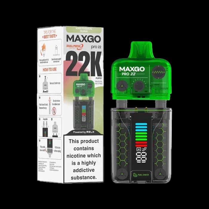 Relx Maxgo Pro 22k Kiwi Passhionfruit Guava