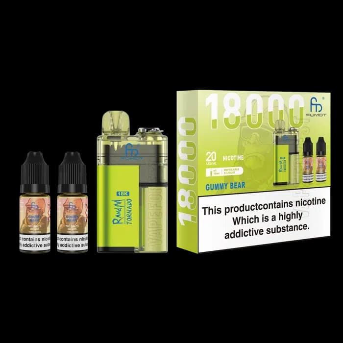 Fumot RandM Tornado 18k Disposable Vape Gummy Bear