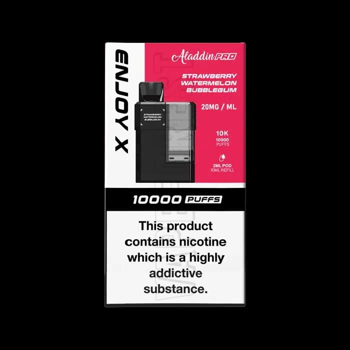 enjoy X 10000 Prefilled Pod Strawberry Watermelon Bubblegum