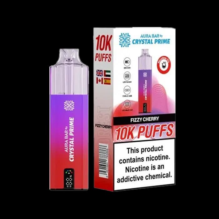 Crystal Prime 10000 Disposable Vape Kit Fizzy Cherry