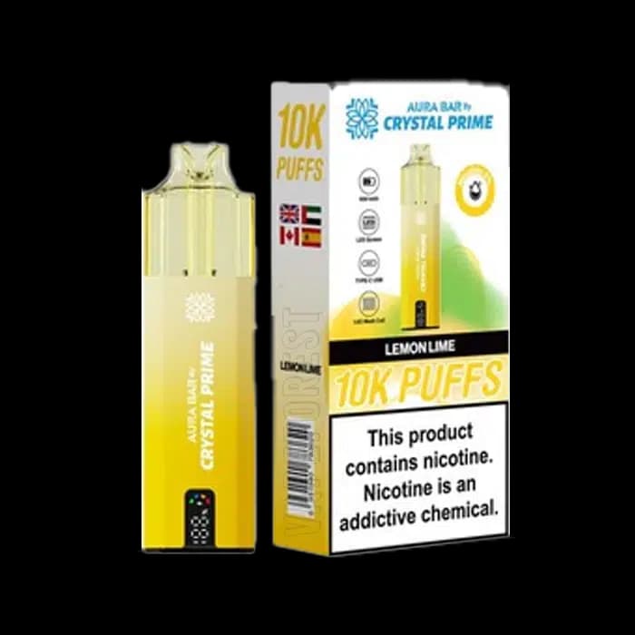 Crystal Prime 10000 Disposable Vape Kit Lemon Lime