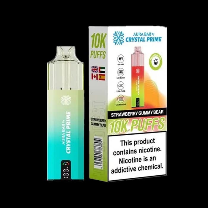 Crystal Prime 10000 Disposable Vape Kit Strawberry Gummy Bear