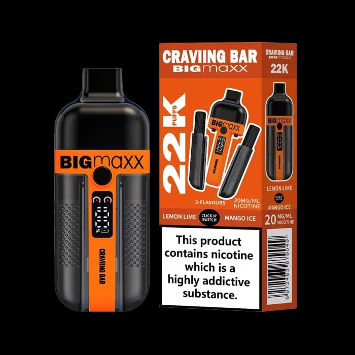 Craving Bar Big Maxx 22K Disposable Pod Kit -Lemon Lime-Mango Ice