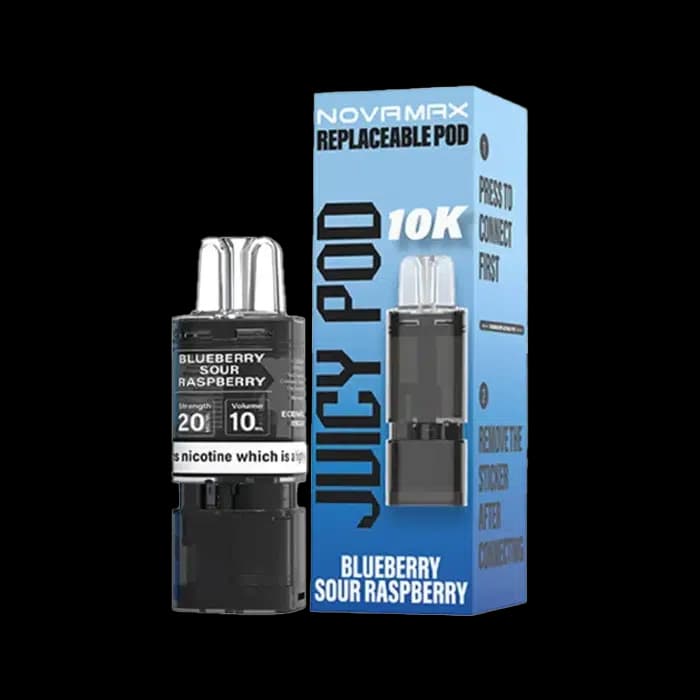 Juicy Pod Novamax 10K Prefilled Vape Pods   Refill Container - Pod Systems