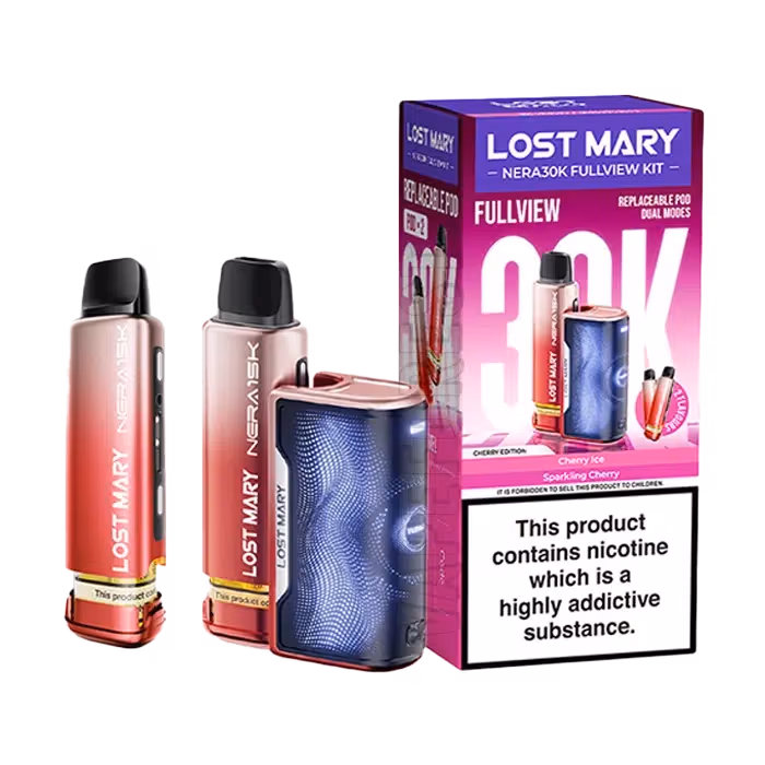 Lost Mary Nera 30K Fullview Diposable Vape Kit Cherry Edition