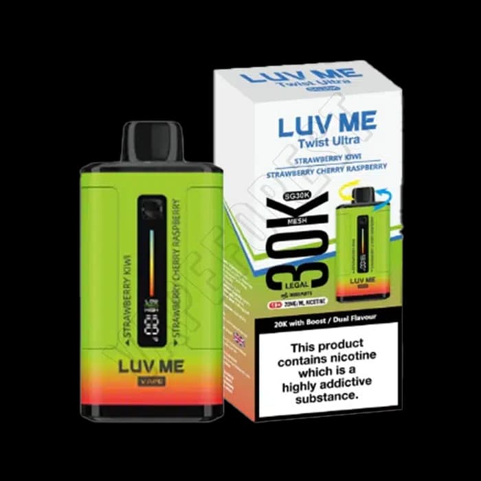 Luv Me 30k Twist Ultra Disposable Vape Kit - Strawberry Kiwi-Strawberry Cherry Raspberry
