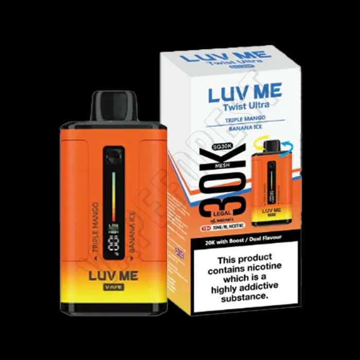 Luv Me 30k Twist Ultra Disposable Vape Kit - Triple Mango - Banana Ice