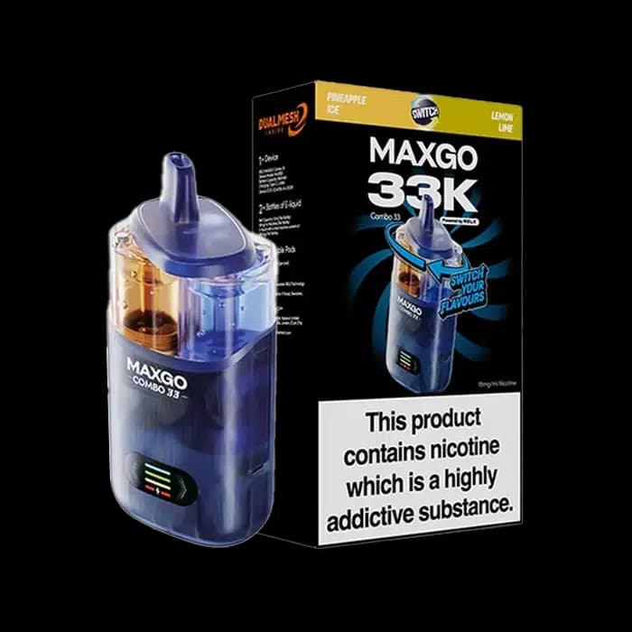 RELX Maxgo Combo 33K Dual Flavour Disposable Vape Kit - Pineapple Ice - Lemon Lime