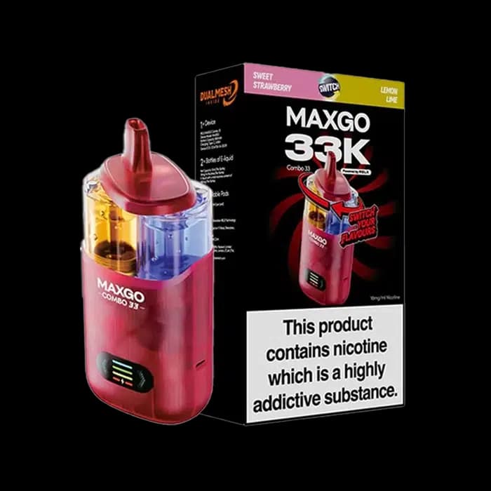 RELX Maxgo Combo 33K Dual Flavour Disposable Vape Kit - Sweet Strawberry - Lemon Lime