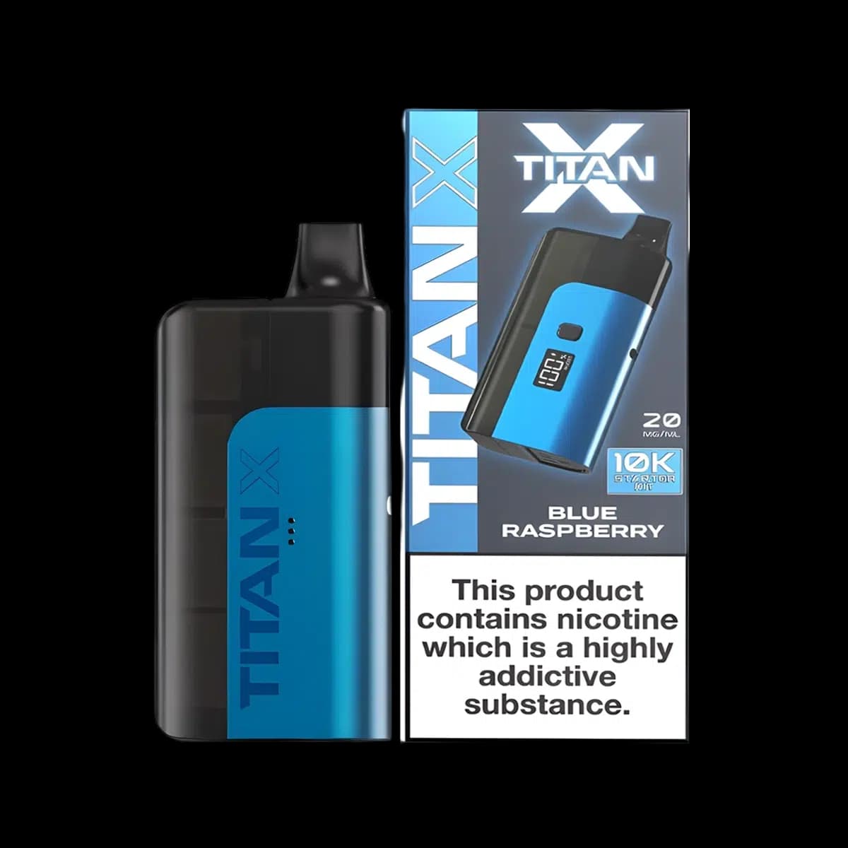 Titan X 10K Prefilled Pod Vape Kit - Blue Raspberry