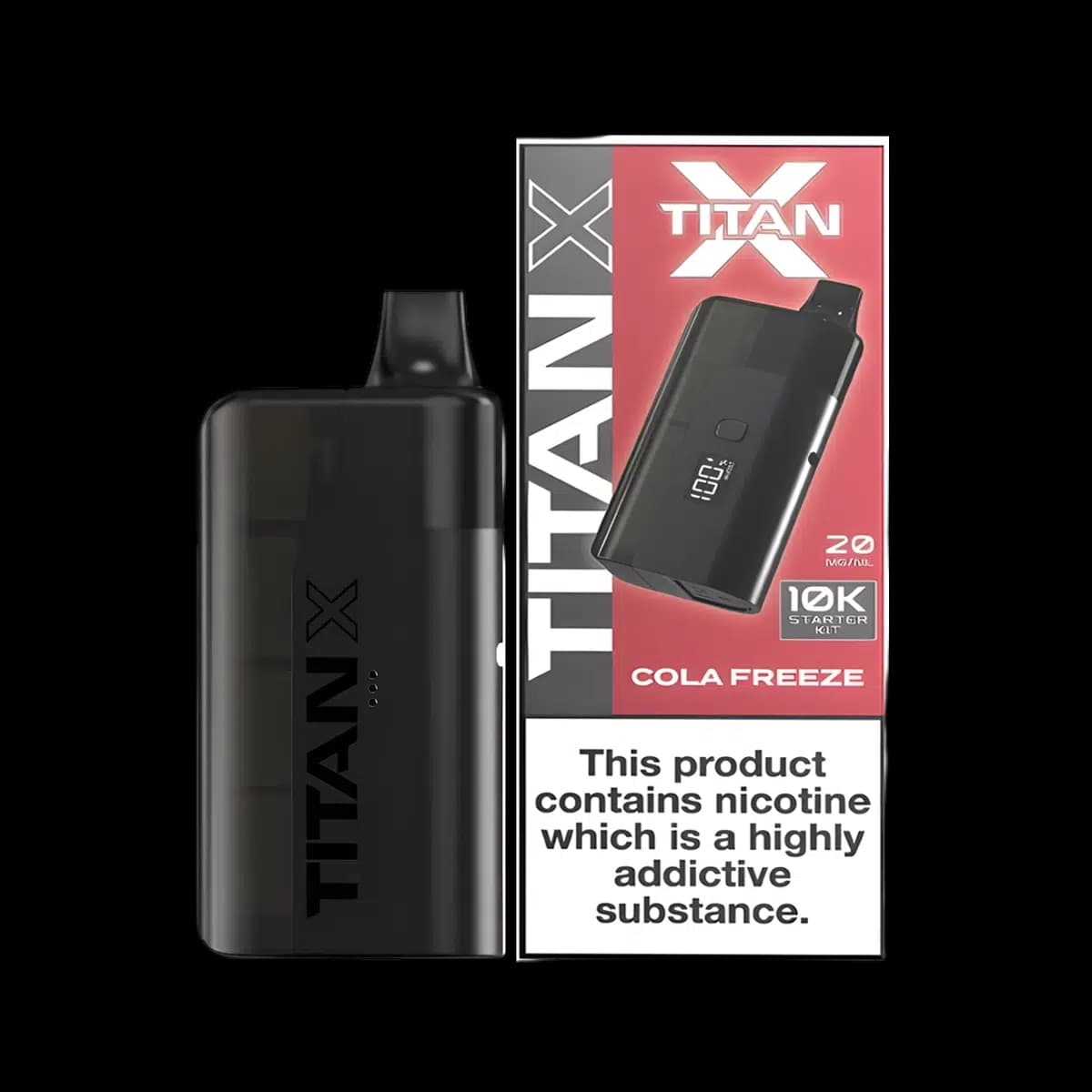 Titan X 10K Prefilled Pod Vape Kit - Cola Freeze