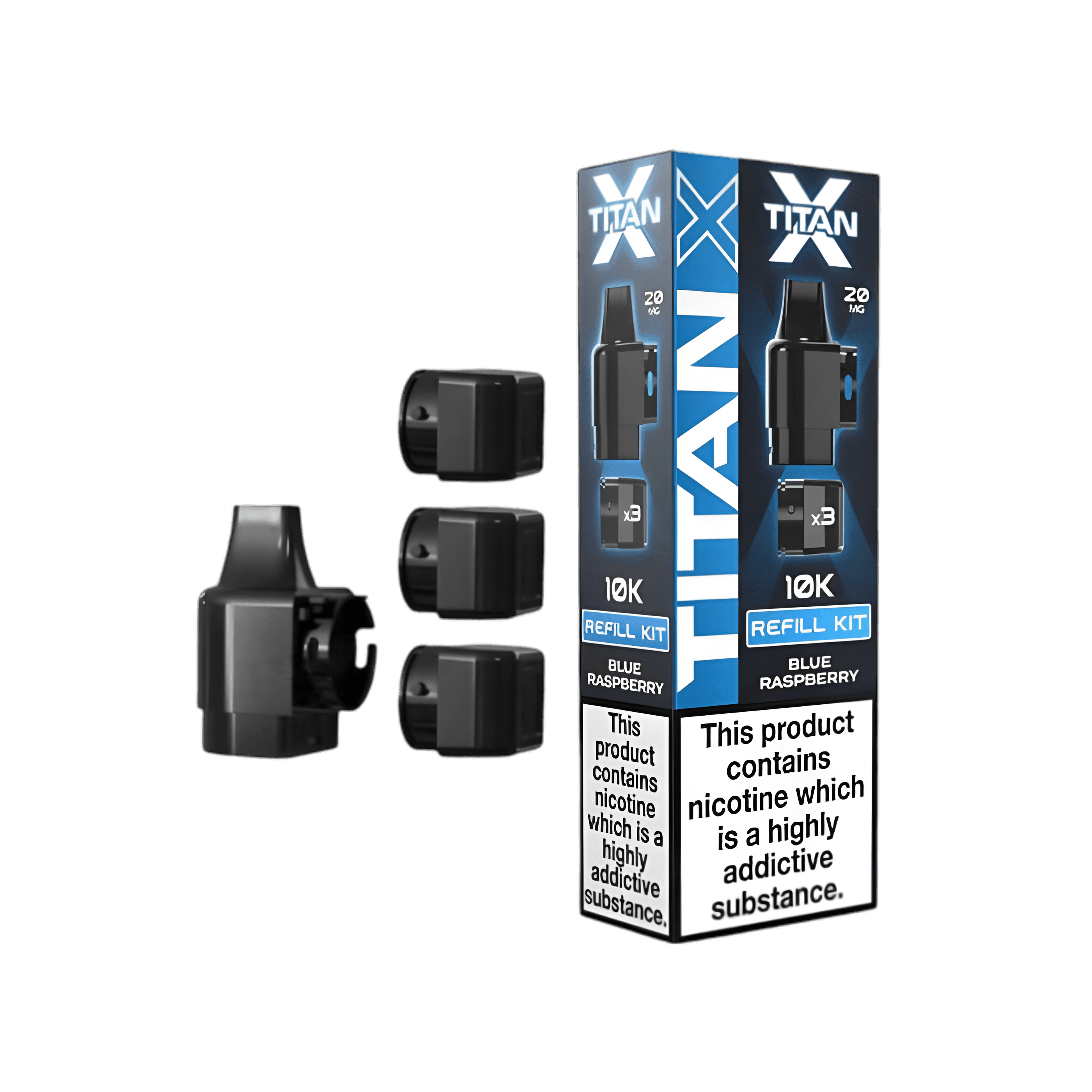Titan X 10K Prefilled Pods - Blue Raspberry