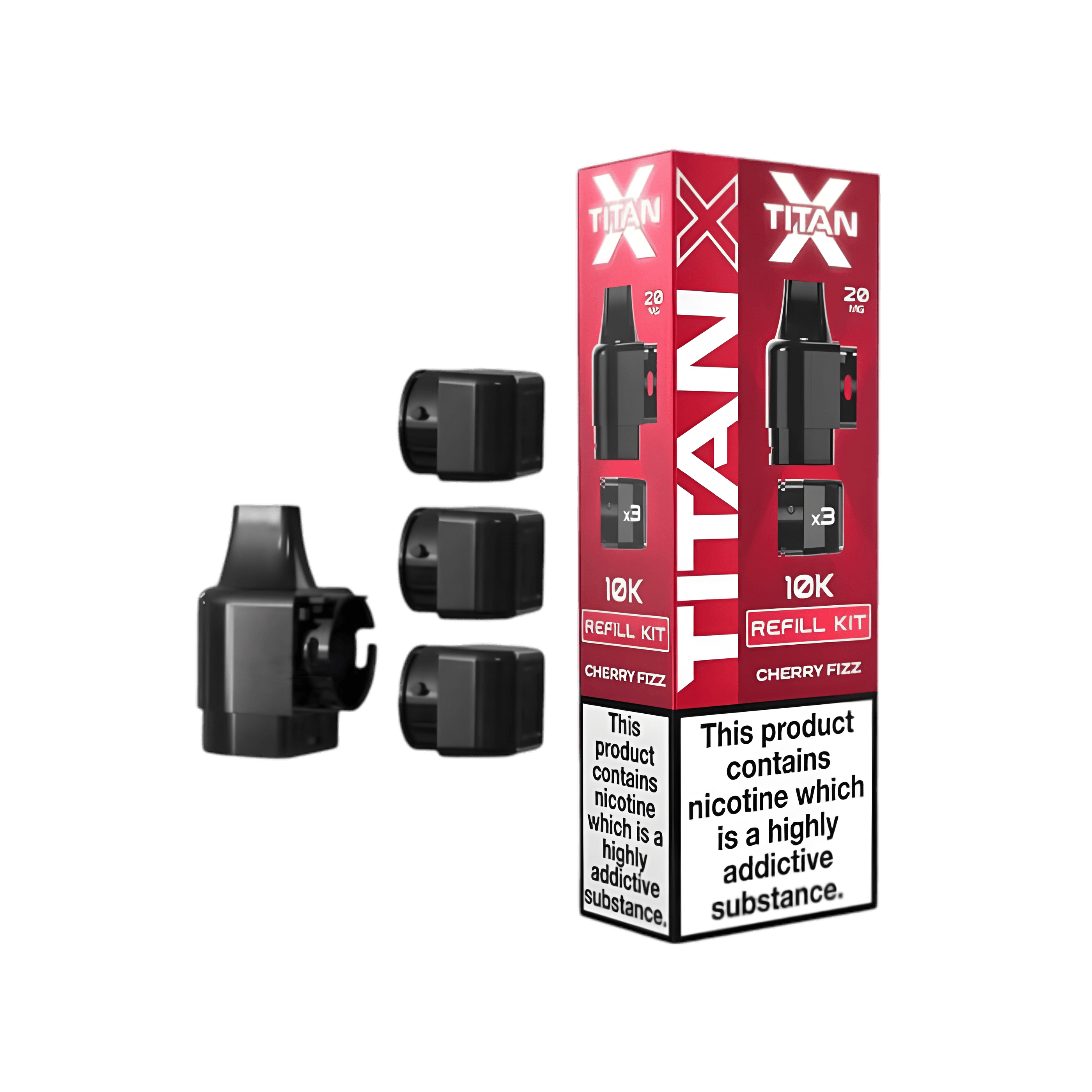 Titan X 10K Prefilled Pods - Cherry Fizz