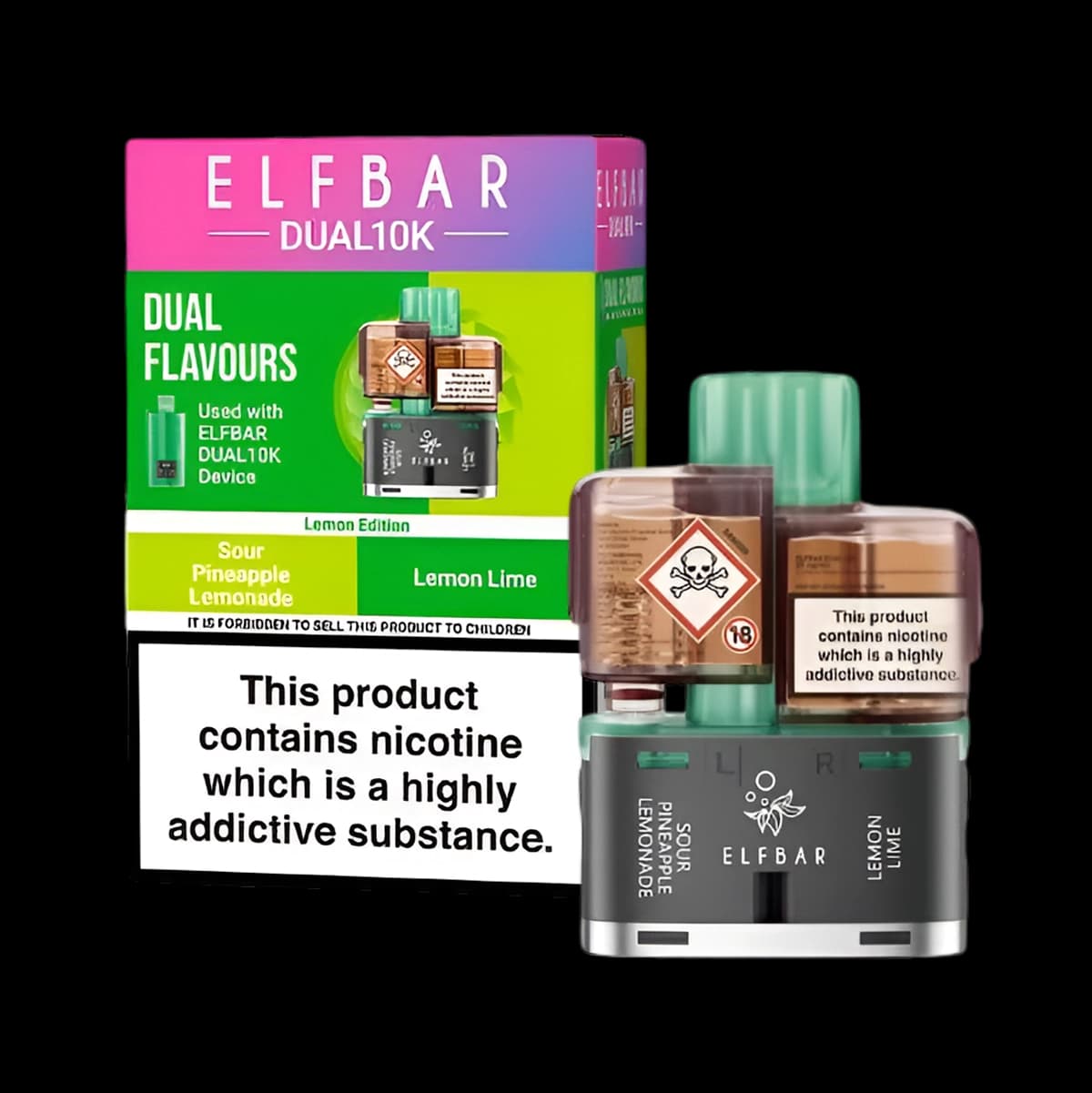 Elf Bar Dual 10K Prefilled Pods-Lemon Edition