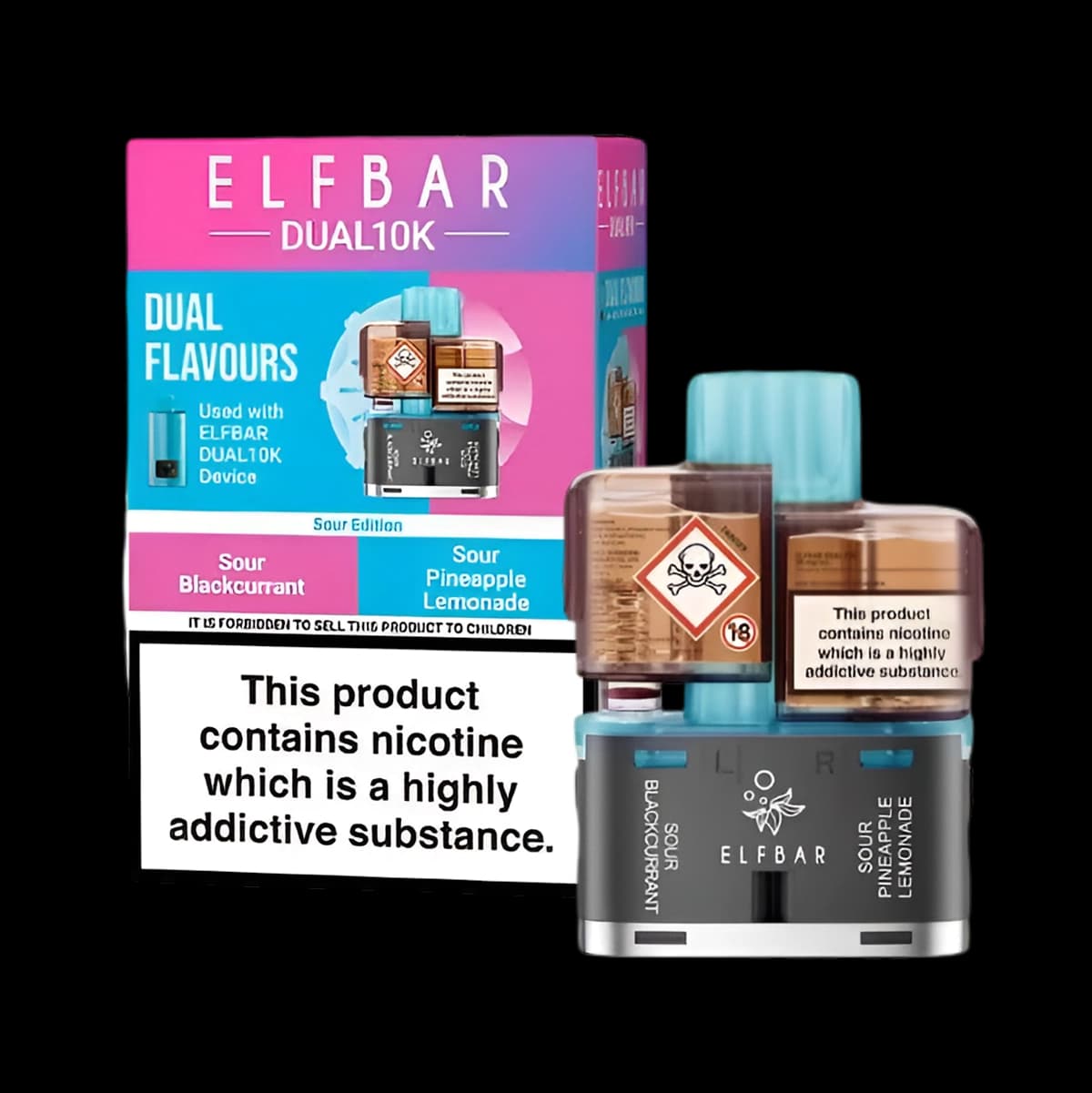 Elf Bar Dual 10K Prefilled Pods-Sour Edition